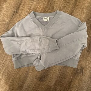 Gold Hinge cropped Sweatshirt